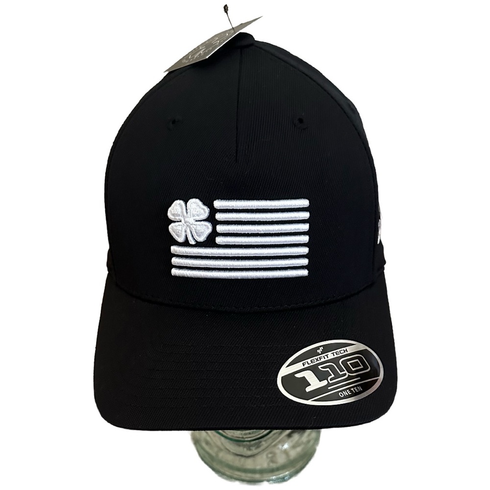 Black Clover - NWT Men’s Black Adjustable Embroidered One Ten Flexfit Hat